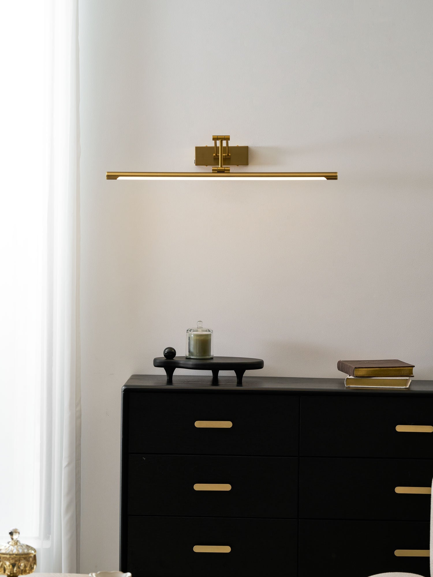 Oplaadbare Schilderijverlichting Goud USB Draadloos Frame Lamp voor Kunst Foto's Muur | Sansoti