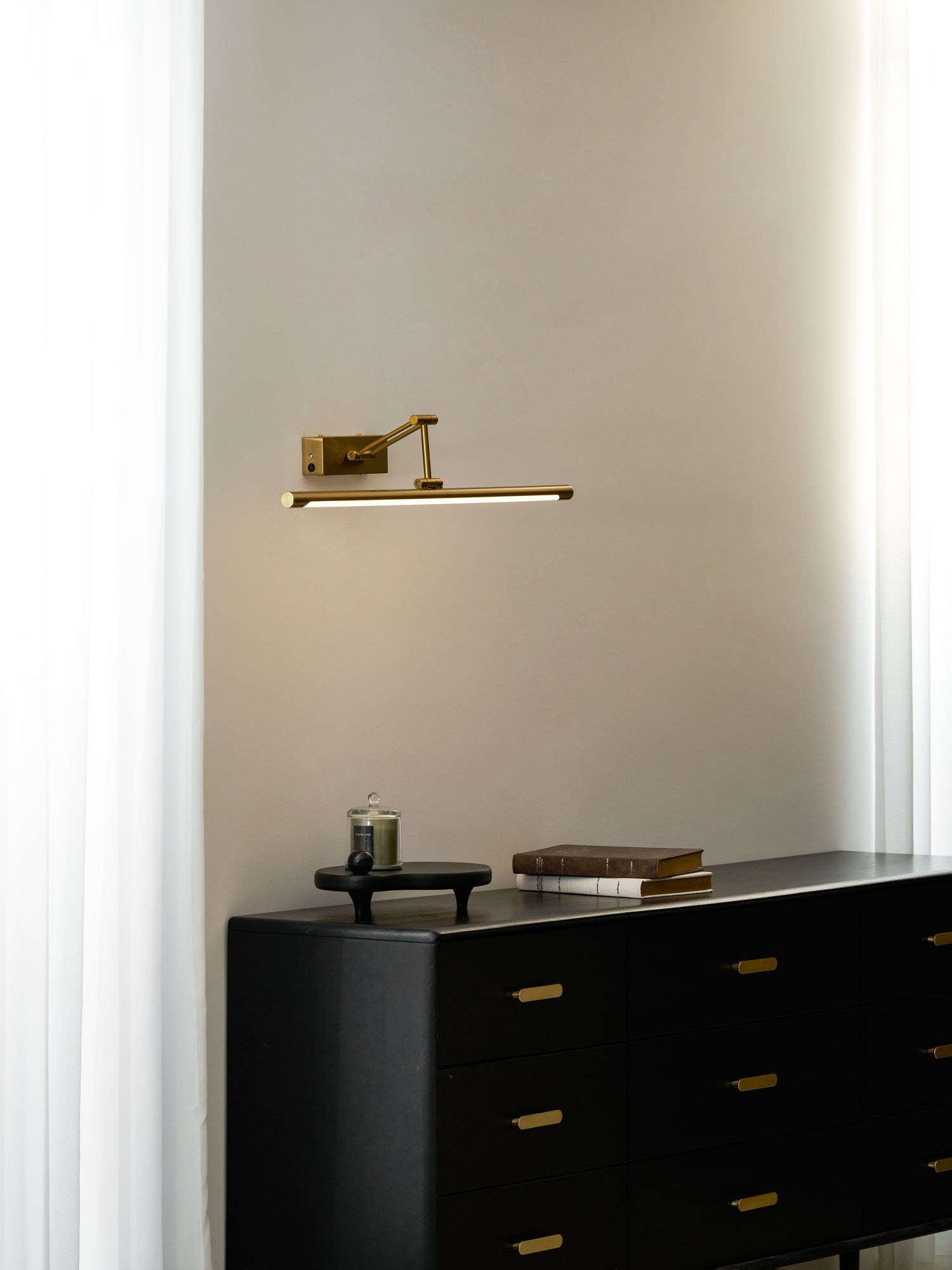 Oplaadbare Schilderijverlichting Goud USB Draadloos Frame Lamp voor Kunst Foto's Muur | Sansoti