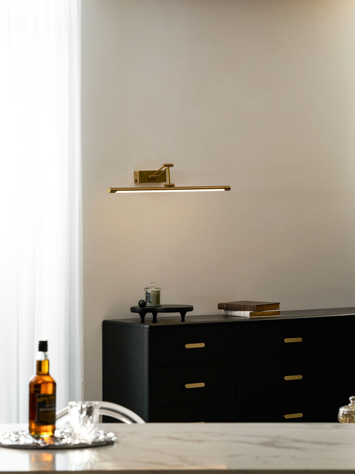 Oplaadbare Schilderijverlichting Goud USB Draadloos Frame Lamp voor Kunst Foto's Muur | Sansoti