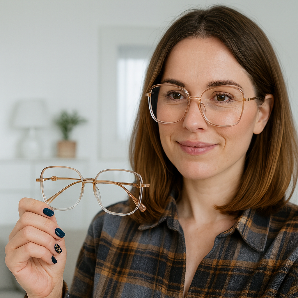 Multifokale Lesebrille mit Blaulichtfilter und UV-Schutz, Antireflexbeschichtung, ergonomisches Gestell | Sansoti