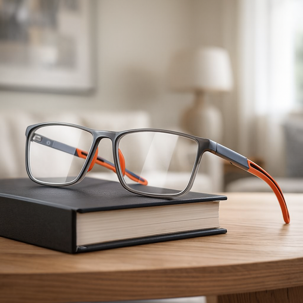 Multifocale Leesbril met Blauwe Lichtfilter – Ultralichte TR90 Bril met UV-Bescherming en Progressieve Glazen voor Scherp Zicht | Sansoti