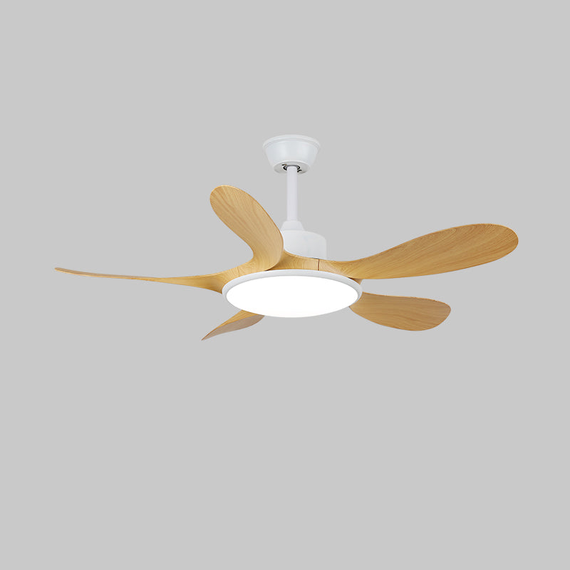 Plafondventilator met LED-verlichting en afstandsbediening | Scandinavisch design met houtnerf afwerking | Sansoti