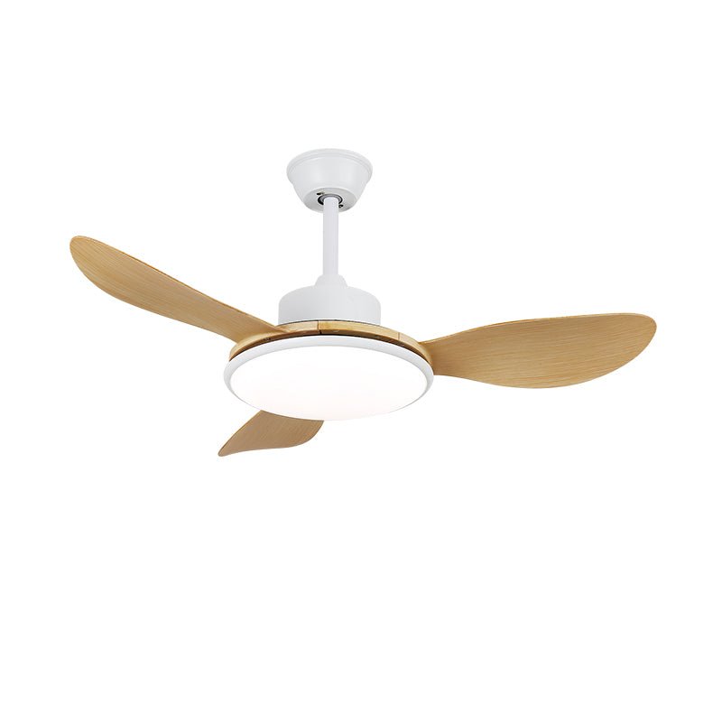 Plafondventilator met LED-verlichting en afstandsbediening | Scandinavisch design met houtnerf afwerking | Sansoti