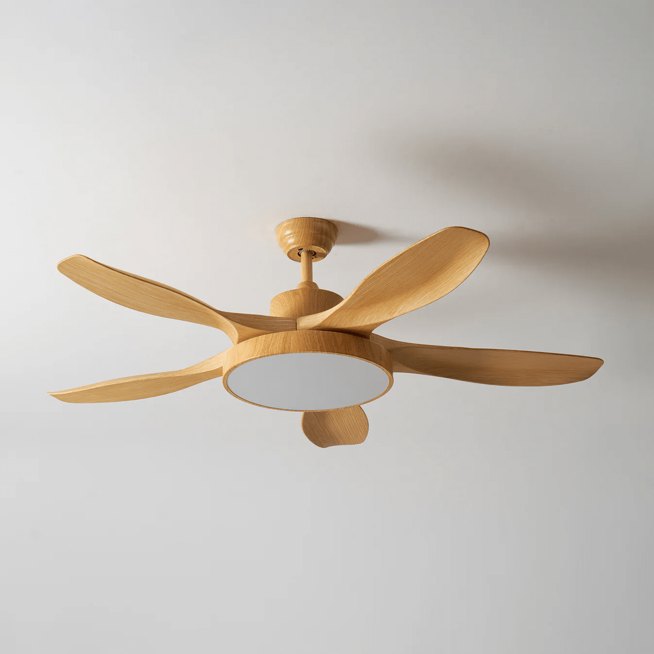 Design Plafondventilator met Geïntegreerde Verlichting StillWind – 132 cm Bladwijdte – Hout-Look ABS Bladen – LED – Afstandsbediening – 6 Snelheden | Sansoti