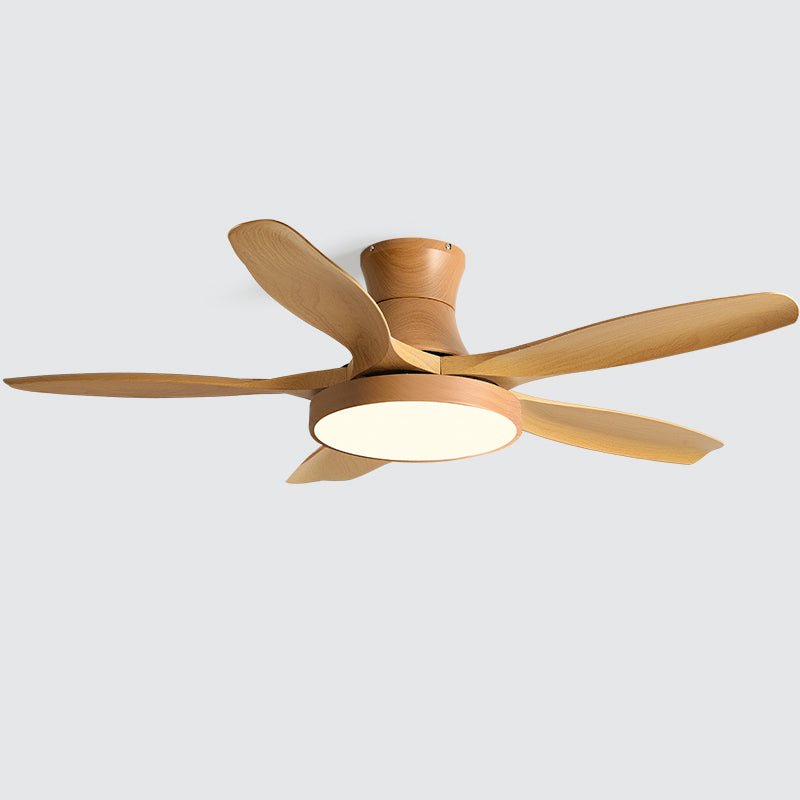 Design Plafondventilator met Geïntegreerde Verlichting StillWind – 132 cm Bladwijdte – Hout-Look ABS Bladen – LED – Afstandsbediening – 6 Snelheden | Sansoti