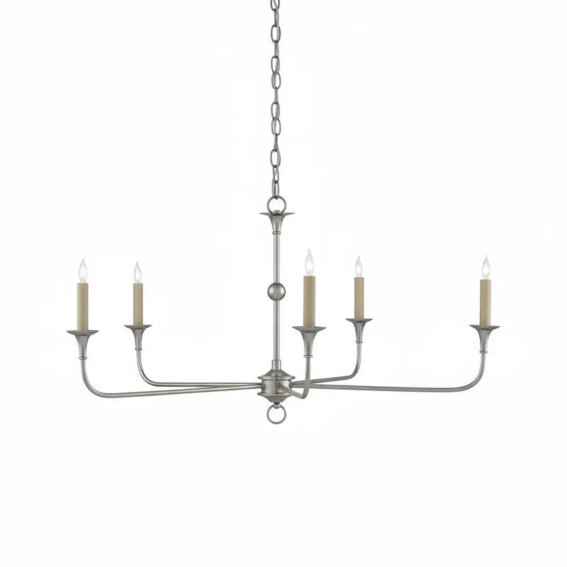 Lampe Bougie Lustre Laiton Métal Or Noir Blanc Nickel Salon Salle à Manger 5 6 Bras Suspension Vintage Lustre Bougies | Restfield