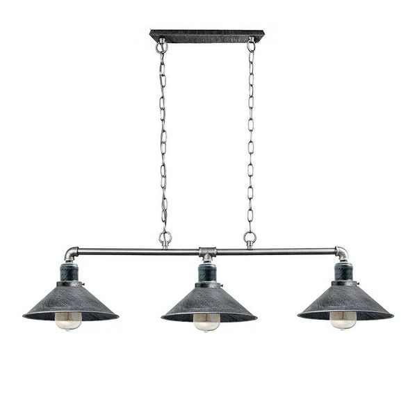 Plafondlamp Industrieel Steampunk Metaal Zwart 3-Lichts E27 Vintage Eetkamer Keuken