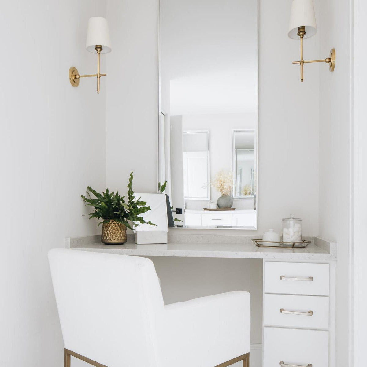 Wandleuchte Messing Stoff Leinen Konischer Schirm Klassisches Design Wohnzimmer Schlafzimmer Esszimmer Warmes Stimmungslicht | Sansoti