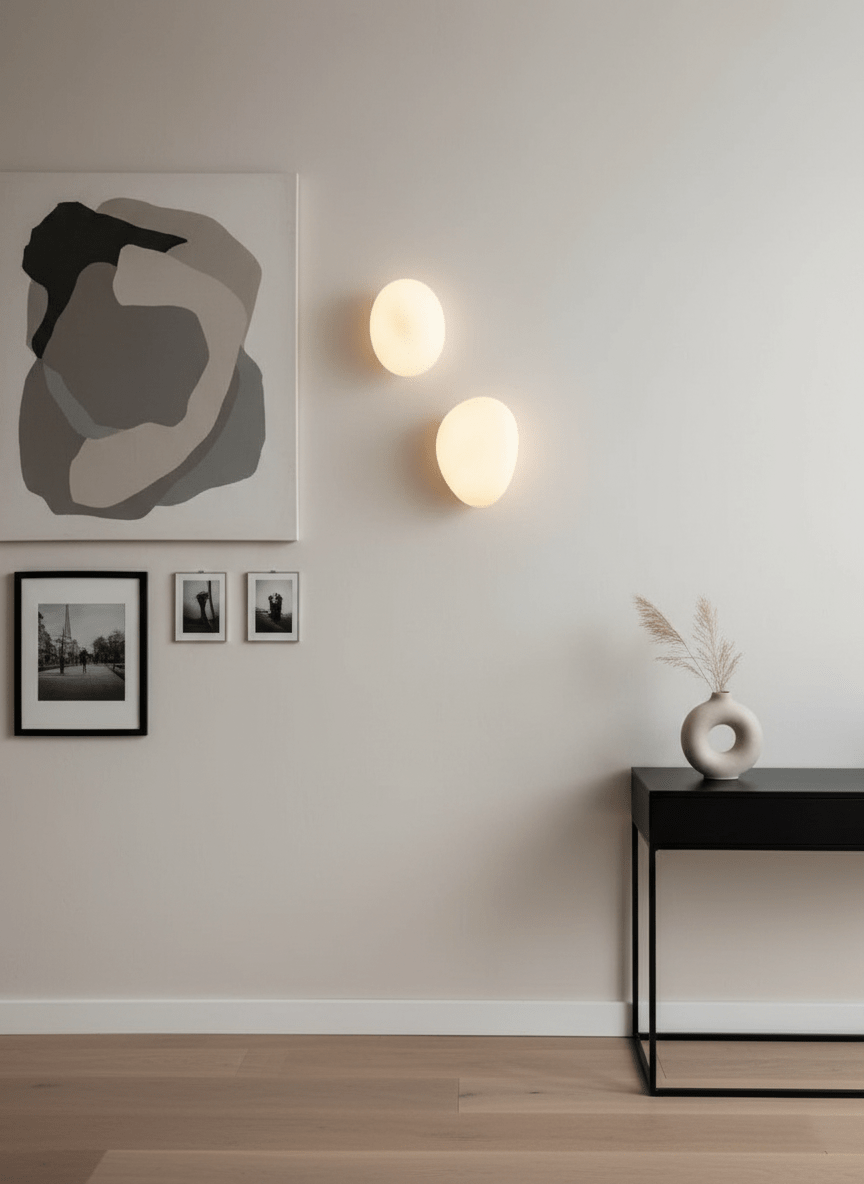 Glazen Wandlamp met Handgeblazen Bubble-Glas – Sculptuur Verlichting Scandinavisch Design – Verkrijgbaar in 4 Unieke Modellen & 4 Kleuren | Sansoti
