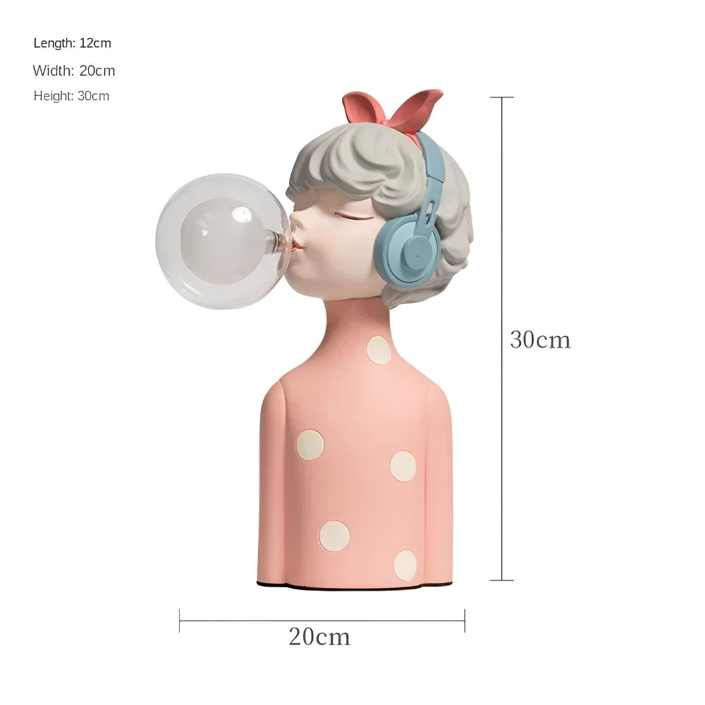 Tischleuchte Mädchen Bubble LED Design 25-36cm USB Stimmungslicht | Restfield