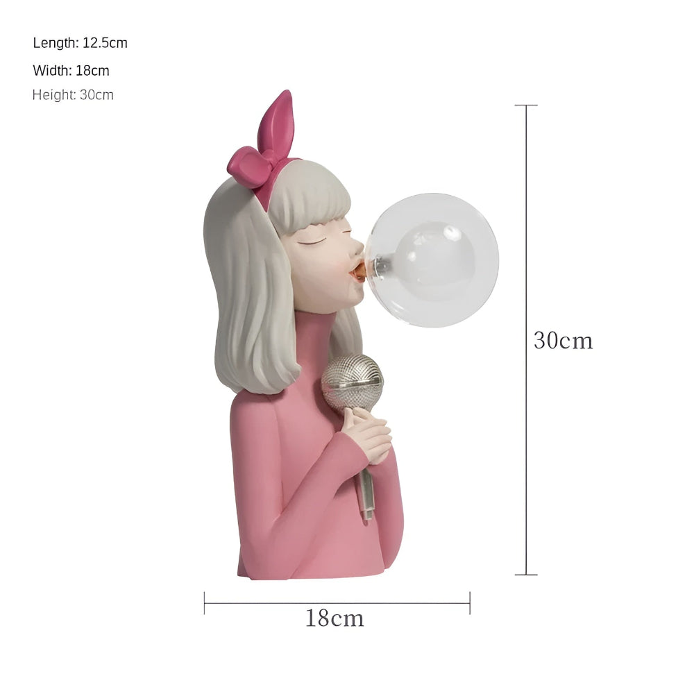 Tischleuchte Mädchen Bubble LED Design 25-36cm USB Stimmungslicht | Restfield
