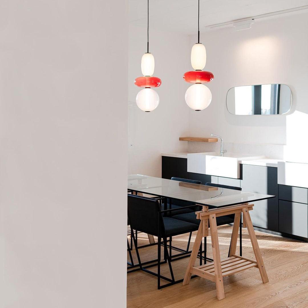 Hanglamp Gekleurd Glas Acryl LED Dimbaar Metaal 16-18cm 8 Modellen Woonkamer Eetkamer Modern | Sansoti