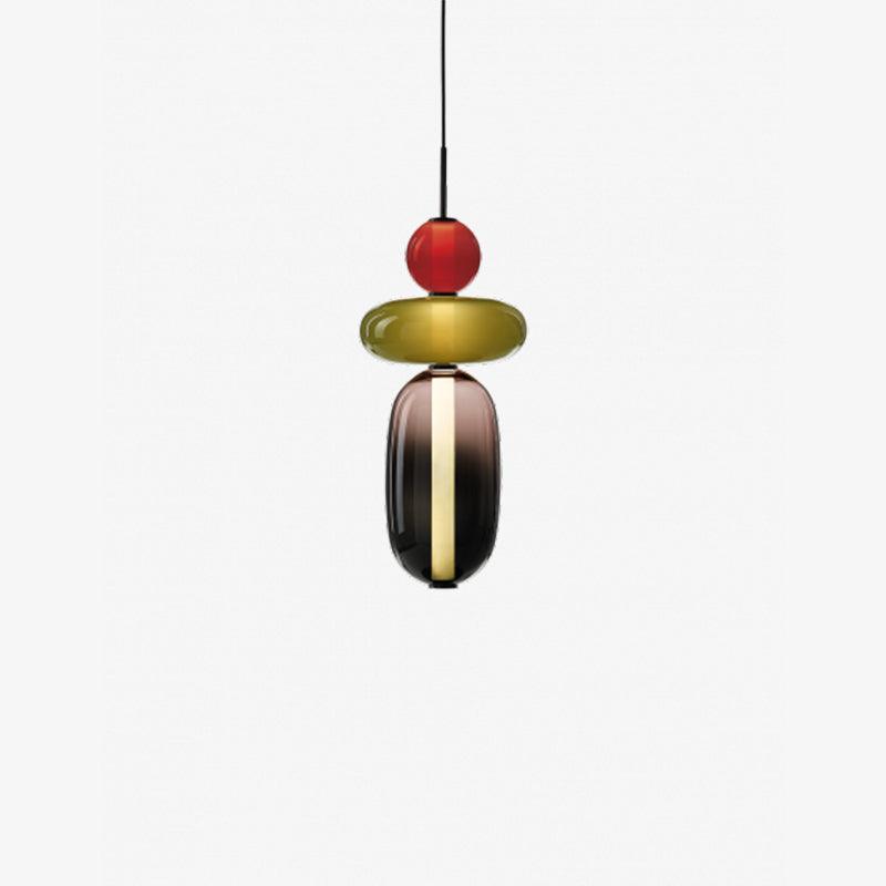 Hanglamp Gekleurd Glas Acryl LED Dimbaar Metaal 16-18cm 8 Modellen Woonkamer Eetkamer Modern | Sansoti
