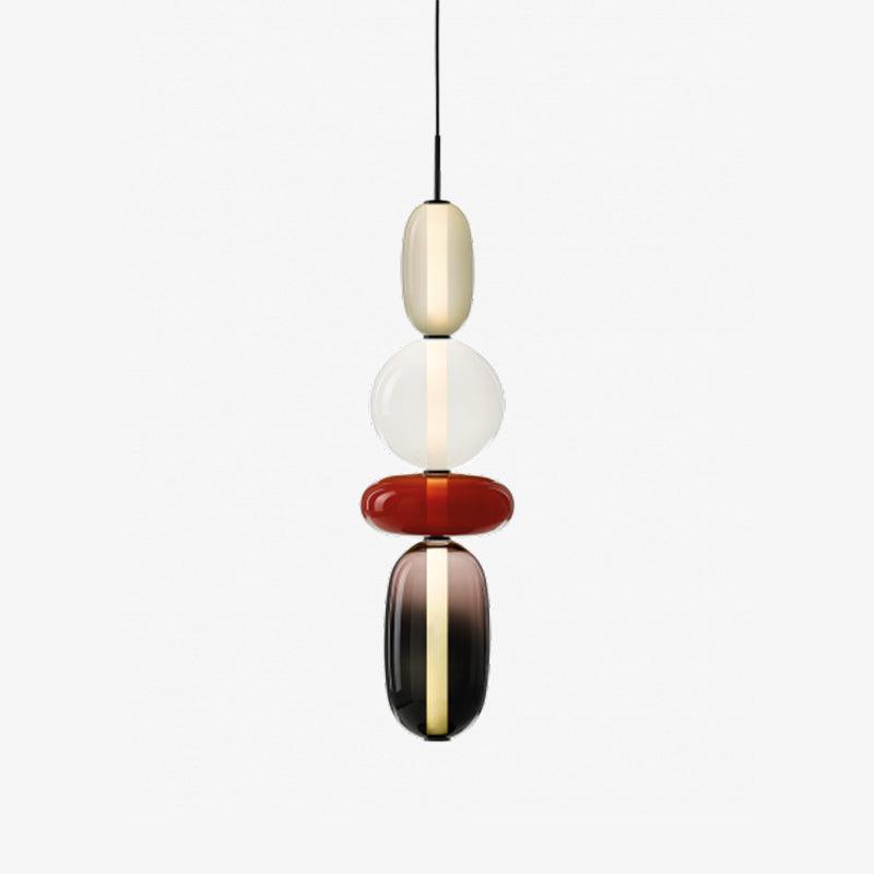 Hanglamp Gekleurd Glas Acryl LED Dimbaar Metaal 16-18cm 8 Modellen Woonkamer Eetkamer Modern | Sansoti