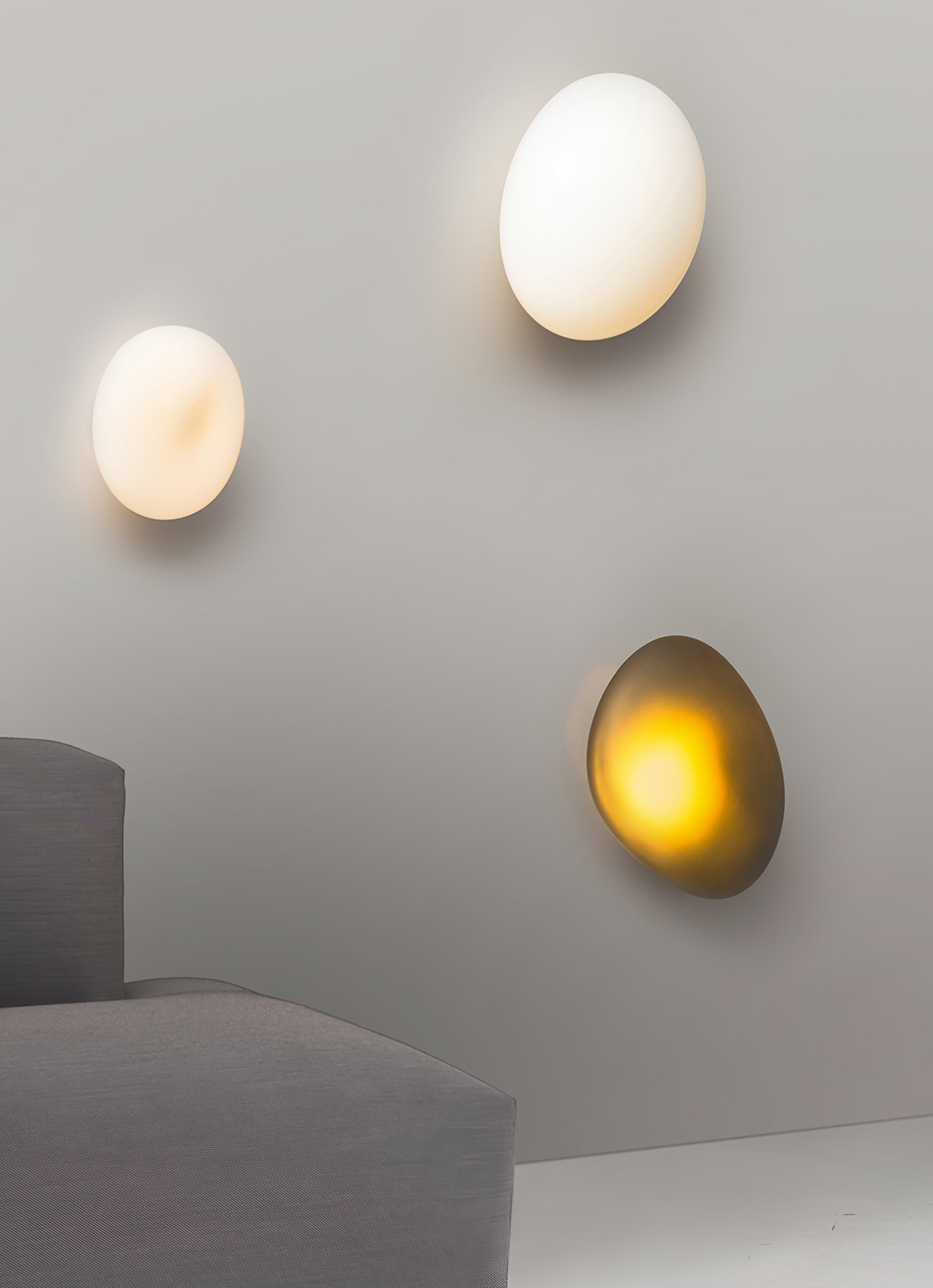 Glazen Wandlamp met Handgeblazen Bubble-Glas – Sculptuur Verlichting Scandinavisch Design – Verkrijgbaar in 4 Unieke Modellen & 4 Kleuren | Sansoti