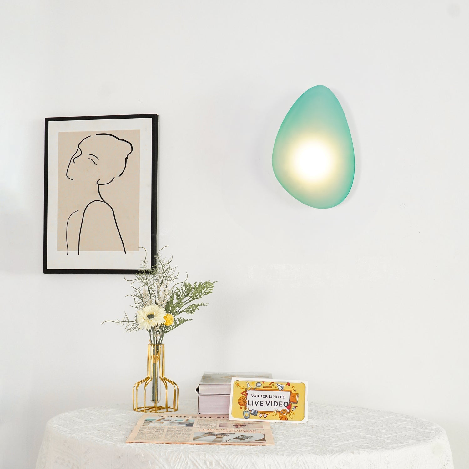 Glazen Wandlamp met Handgeblazen Bubble-Glas – Sculptuur Verlichting Scandinavisch Design – Verkrijgbaar in 4 Unieke Modellen & 4 Kleuren | Sansoti