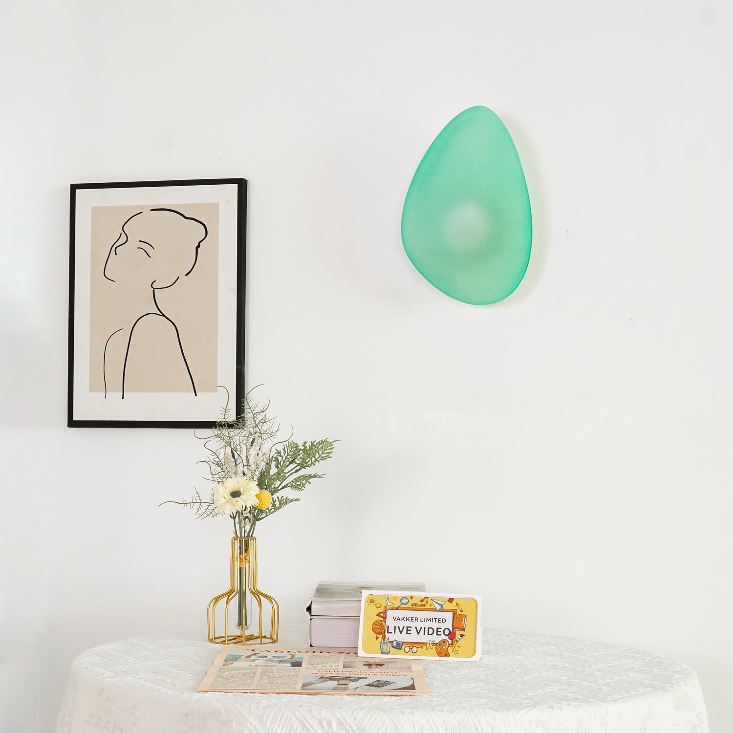 Glazen Wandlamp met Handgeblazen Bubble-Glas – Sculptuur Verlichting Scandinavisch Design – Verkrijgbaar in 4 Unieke Modellen & 4 Kleuren | Sansoti