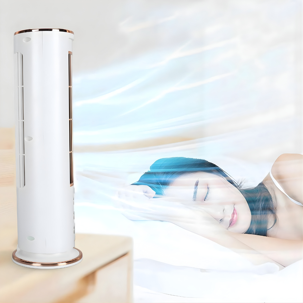 Compacte Tafelventilator USB Oplaadbaar 3 Standen Fluisterstil zonder Wieken voor Kantoor Slaapkamer | Sansoti