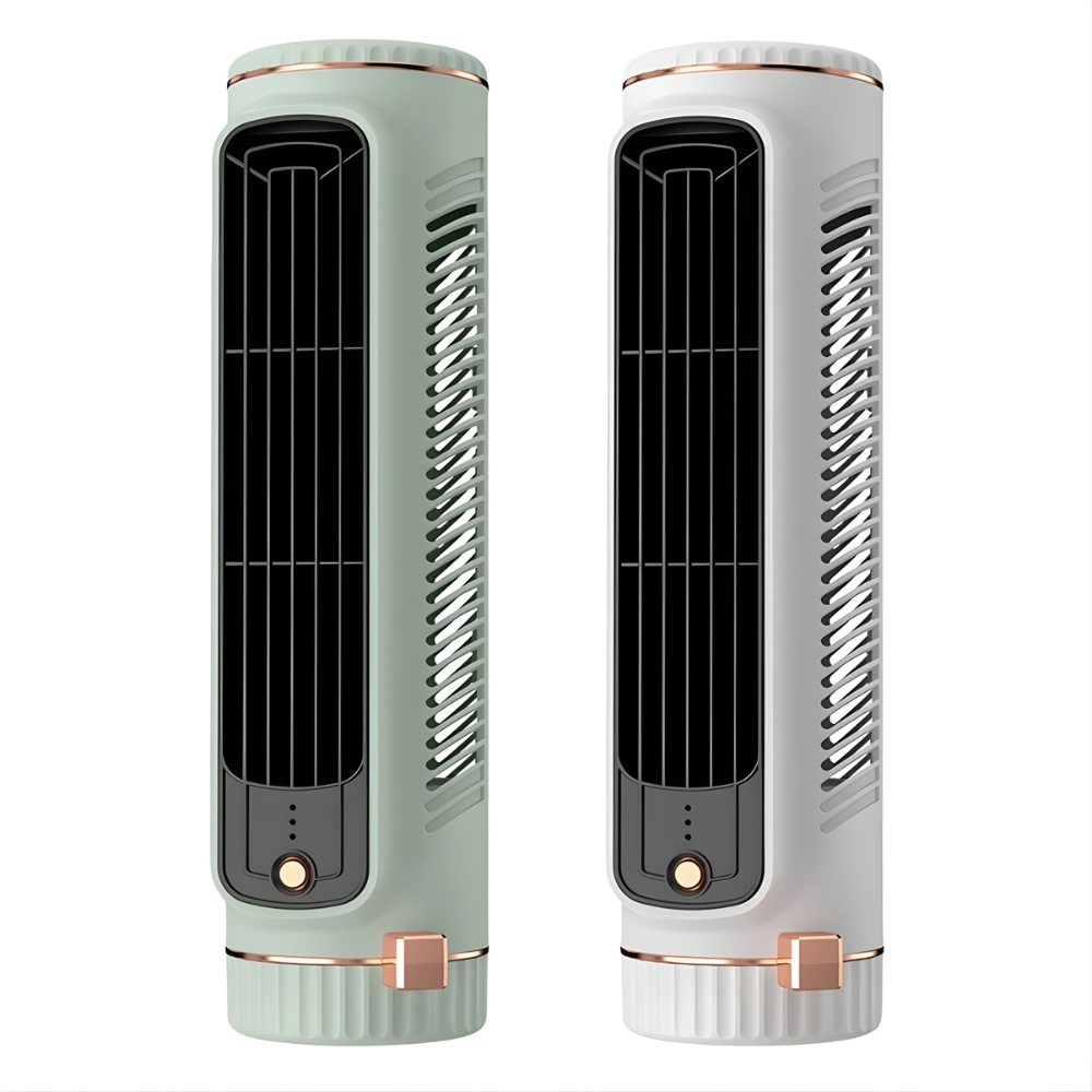 Tower Fan Bladeless Design USB Table Fan with 60° Oscillation for Desk and Office | Sansoti