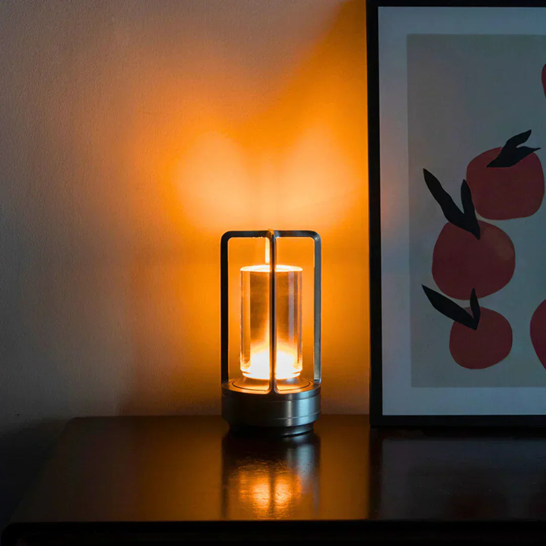 Tafellamp Oplaadbaar LED Dimbaar 3 Standen Glas Metaal Zwart Goud Zilver Slaapkamer Nachtkastje Bureaulamp USB Poort Touch Bediening Sfeerlamp | Sansoti