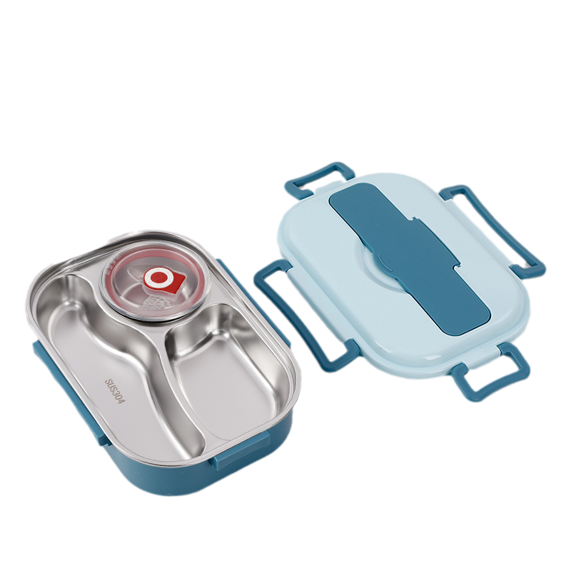 Boîte repas isotherme en acier inoxydable – Bentobox compartimentée – Étanche et isolante pour le travail, l’école et les pique-niques | Sansoti
