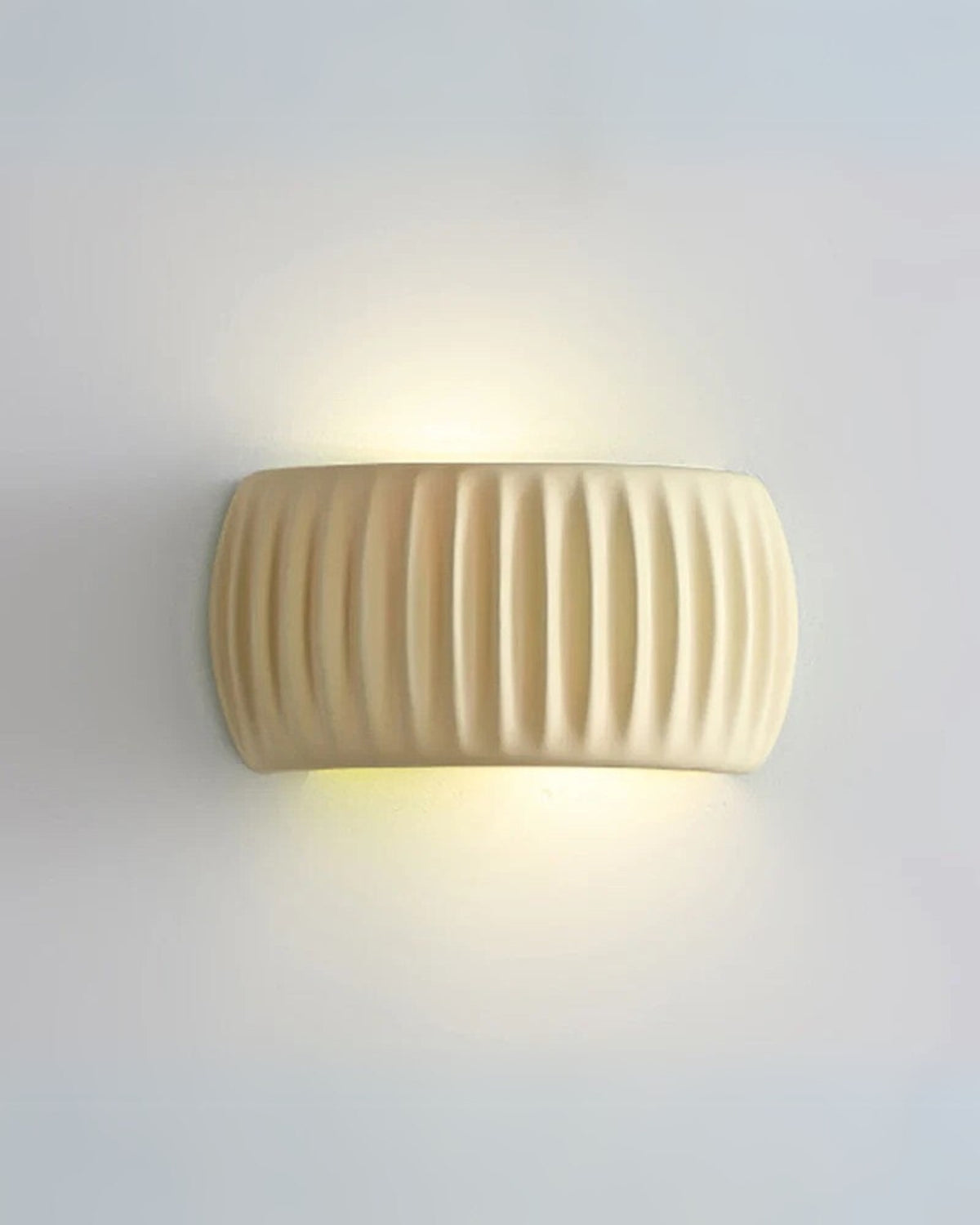 Wandlamp met Golvende Textuur in Natuurlijke Aardtinten voor Sfeervolle Verlichting | Moderne Wandverlichting Ambachtelijk Design Warm Licht Omhoog en Omlaag | Sansoti