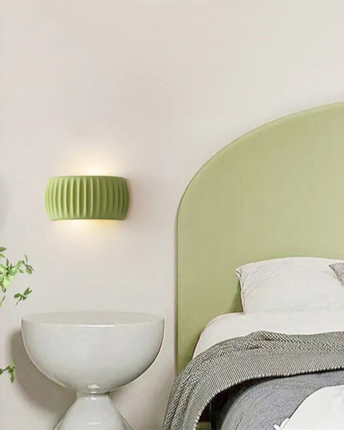 Wandlamp met Golvende Textuur in Natuurlijke Aardtinten voor Sfeervolle Verlichting | Moderne Wandverlichting Ambachtelijk Design Warm Licht Omhoog en Omlaag | Sansoti