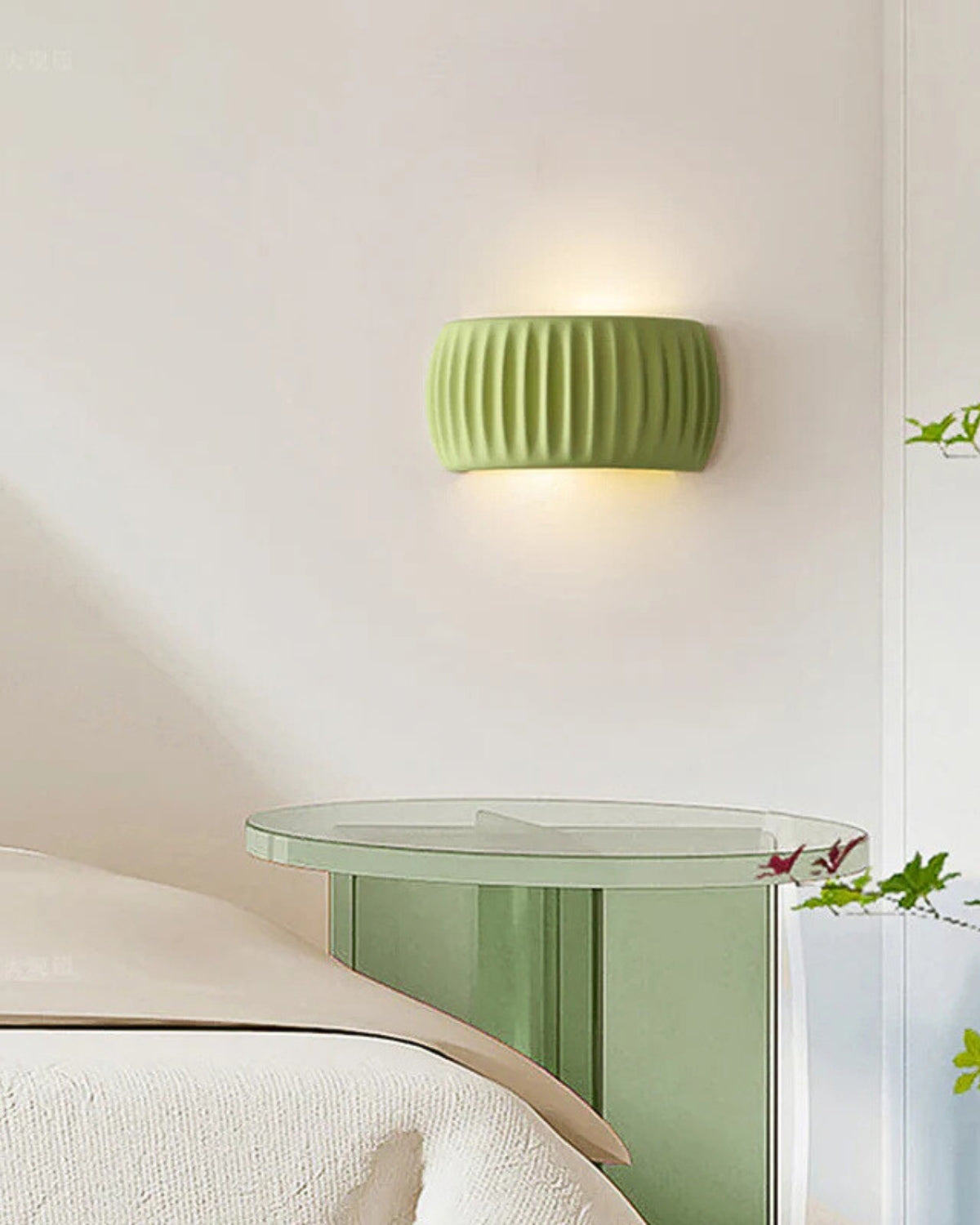 Wandlamp met Golvende Textuur in Natuurlijke Aardtinten voor Sfeervolle Verlichting | Moderne Wandverlichting Ambachtelijk Design Warm Licht Omhoog en Omlaag | Sansoti