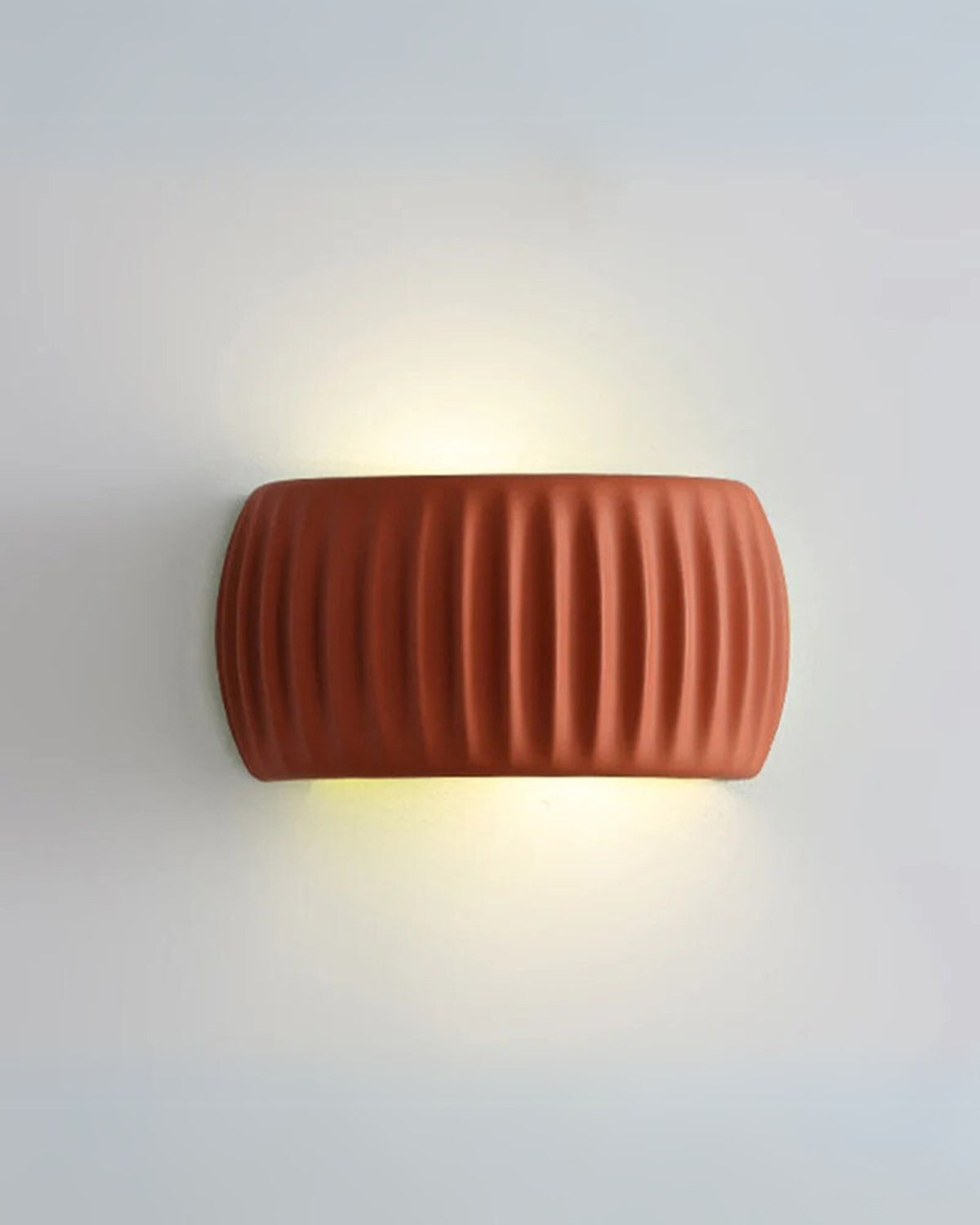 Wandlamp met Golvende Textuur in Natuurlijke Aardtinten voor Sfeervolle Verlichting | Moderne Wandverlichting Ambachtelijk Design Warm Licht Omhoog en Omlaag | Sansoti