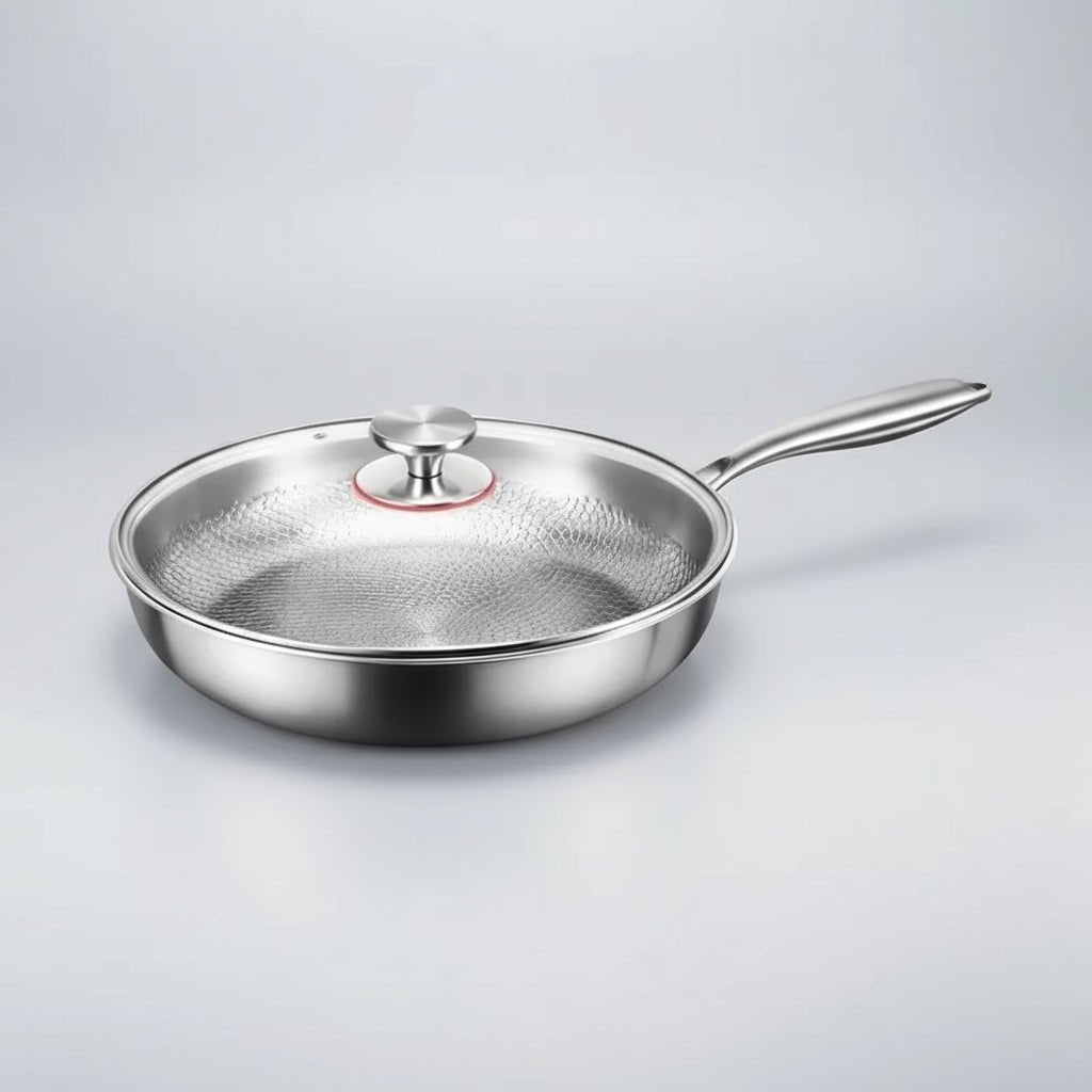 Titan-Bratpfanne mit gehämmerter Antihaftbeschichtung – Induktionsgeeignet & Für den täglichen Gebrauch | Restfield