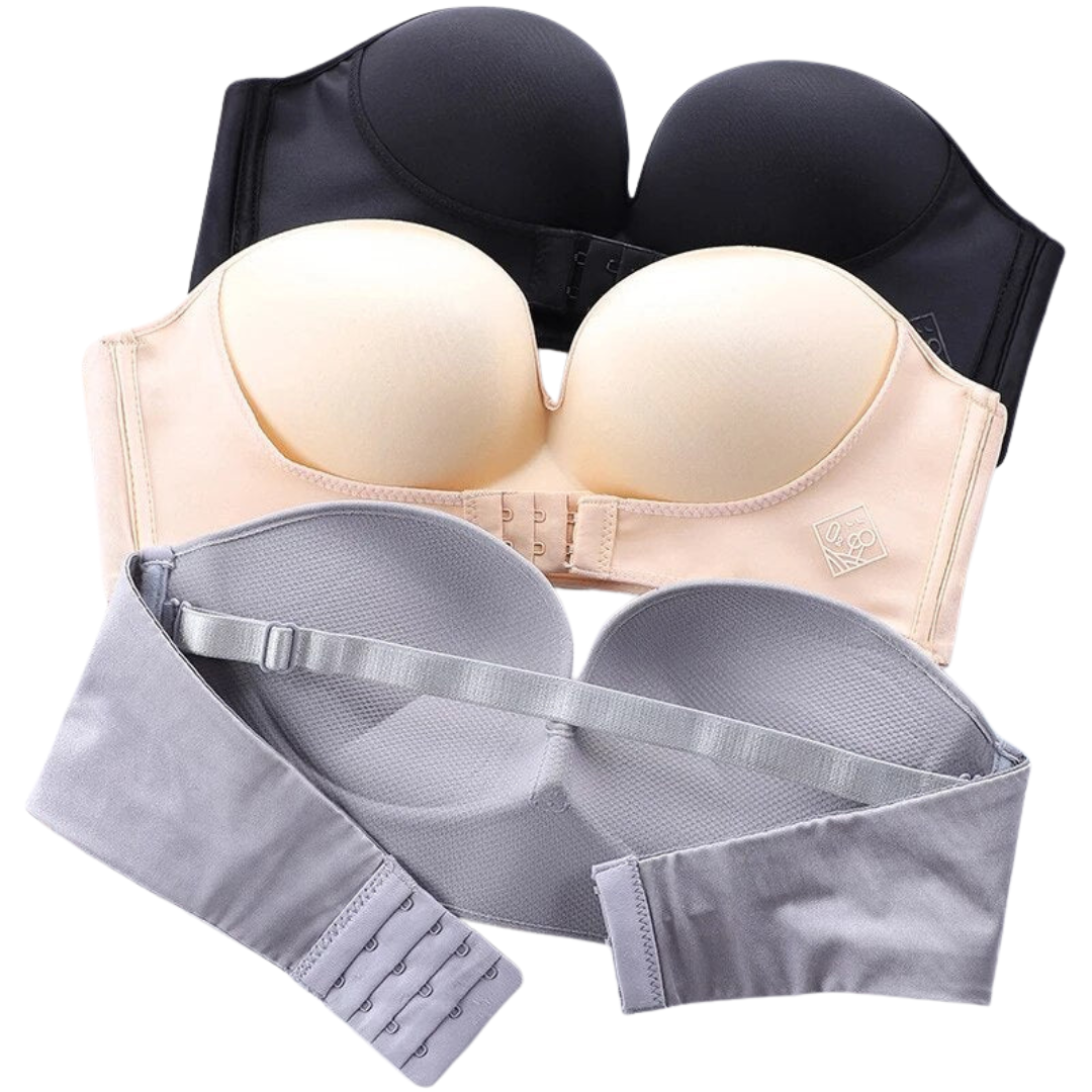 Bandeau-BH ohne Träger, nahtlos, weich, elastisch, unsichtbar, Damen, Körbchengröße A bis D, 70–90, bequem, Unterwäsche | Sansoti
