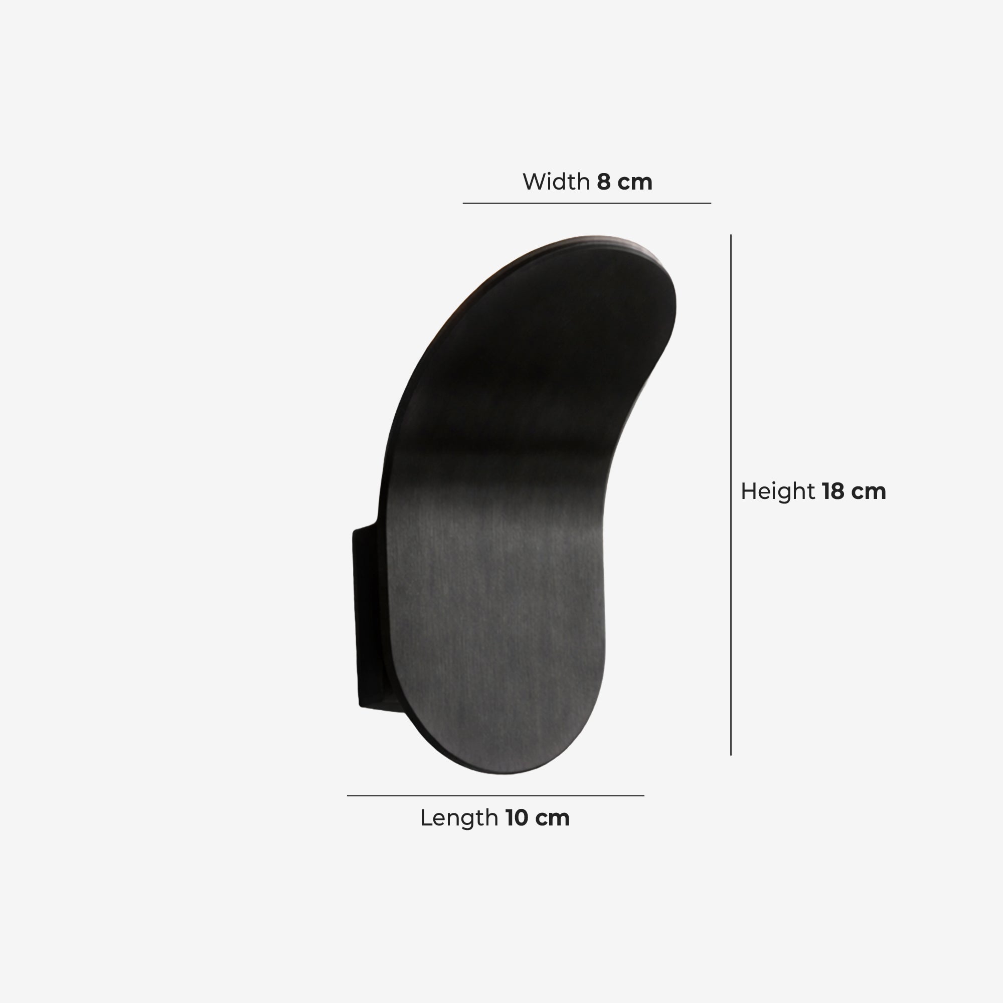 Gebogen Wandlamp Modern Minimalistisch Design Geborstelde Afwerking Diffuus Licht Decoratieve Wandverlichting voor Gang Slaapkamer Woonkamer | Sansoti