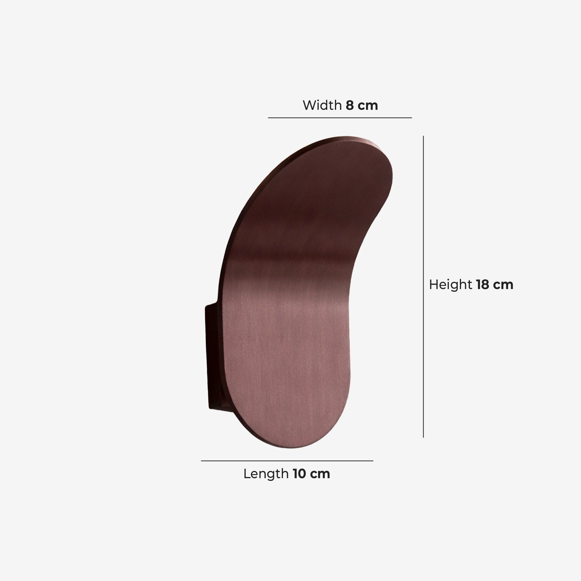 Gebogen Wandlamp Modern Minimalistisch Design Geborstelde Afwerking Diffuus Licht Decoratieve Wandverlichting voor Gang Slaapkamer Woonkamer | Sansoti