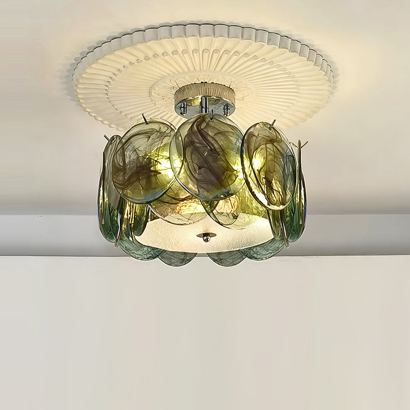 Ceiling Light Glass Globe Metal Chrome E14 Ambient Light Modern Scandinavian Interior Living Room Dining Room | Sansoti