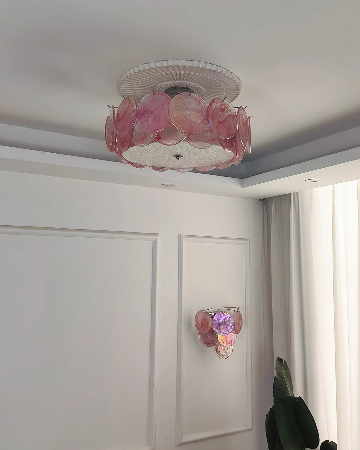 Ceiling Light Glass Globe Metal Chrome E14 Ambient Light Modern Scandinavian Interior Living Room Dining Room | Sansoti