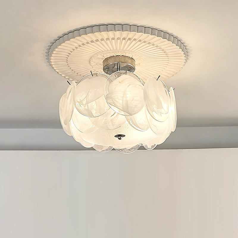 Ceiling Light Glass Globe Metal Chrome E14 Ambient Light Modern Scandinavian Interior Living Room Dining Room | Sansoti