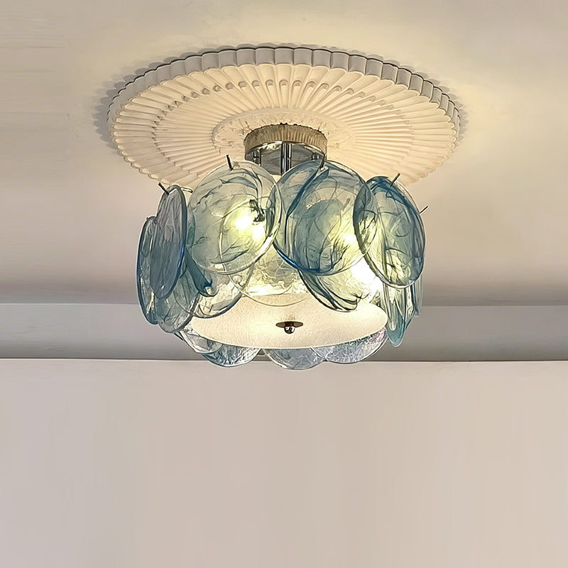 Ceiling Light Glass Globe Metal Chrome E14 Ambient Light Modern Scandinavian Interior Living Room Dining Room | Sansoti
