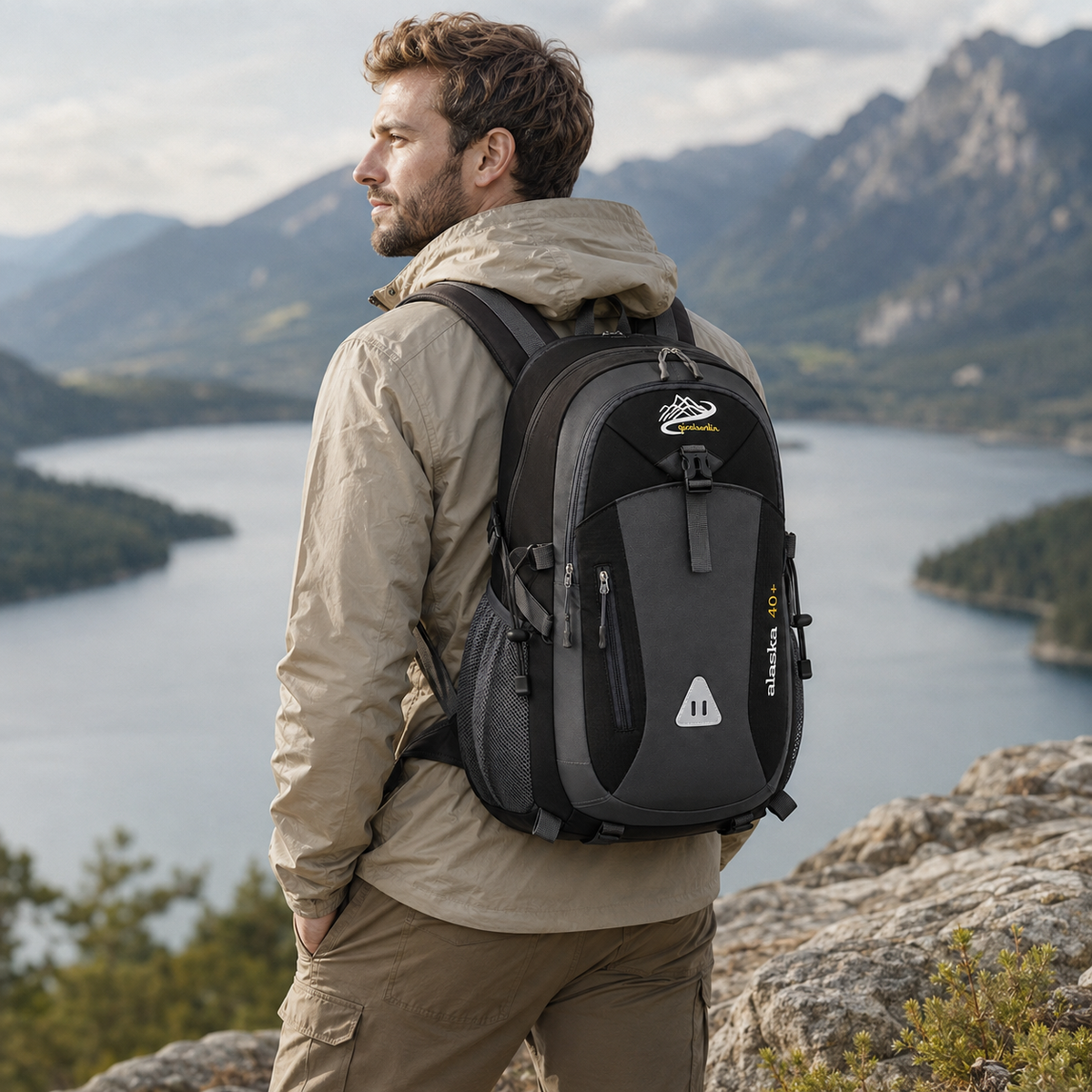 40L Hiking Backpack with Multiple Compartments Adjustable Carrying Comfort Hiking Outdoor Daily Use Backpack | Sansoti