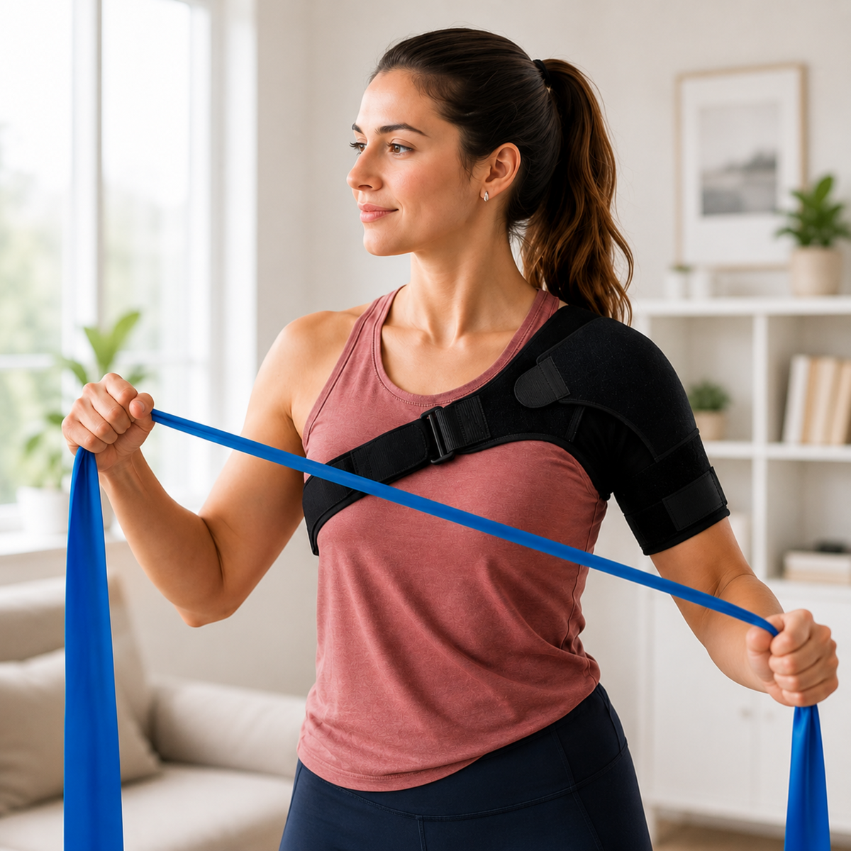 Adjustable Shoulder Brace for Stabilization and Pain Relief Left and Right Shoulder Joint Unisex | Sansoti