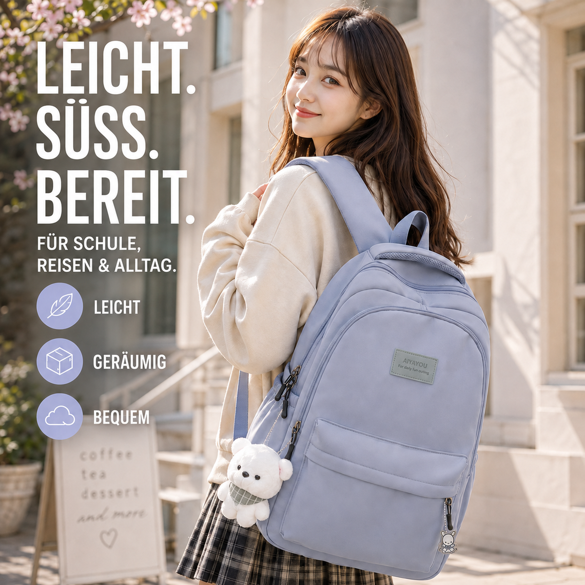 Dagelijkse Rugzak met Laptopvak Nylon 20-35L Gepolsterde Schouderbanden Ergonomisch Comfortabel Reizen Studie | Sansoti