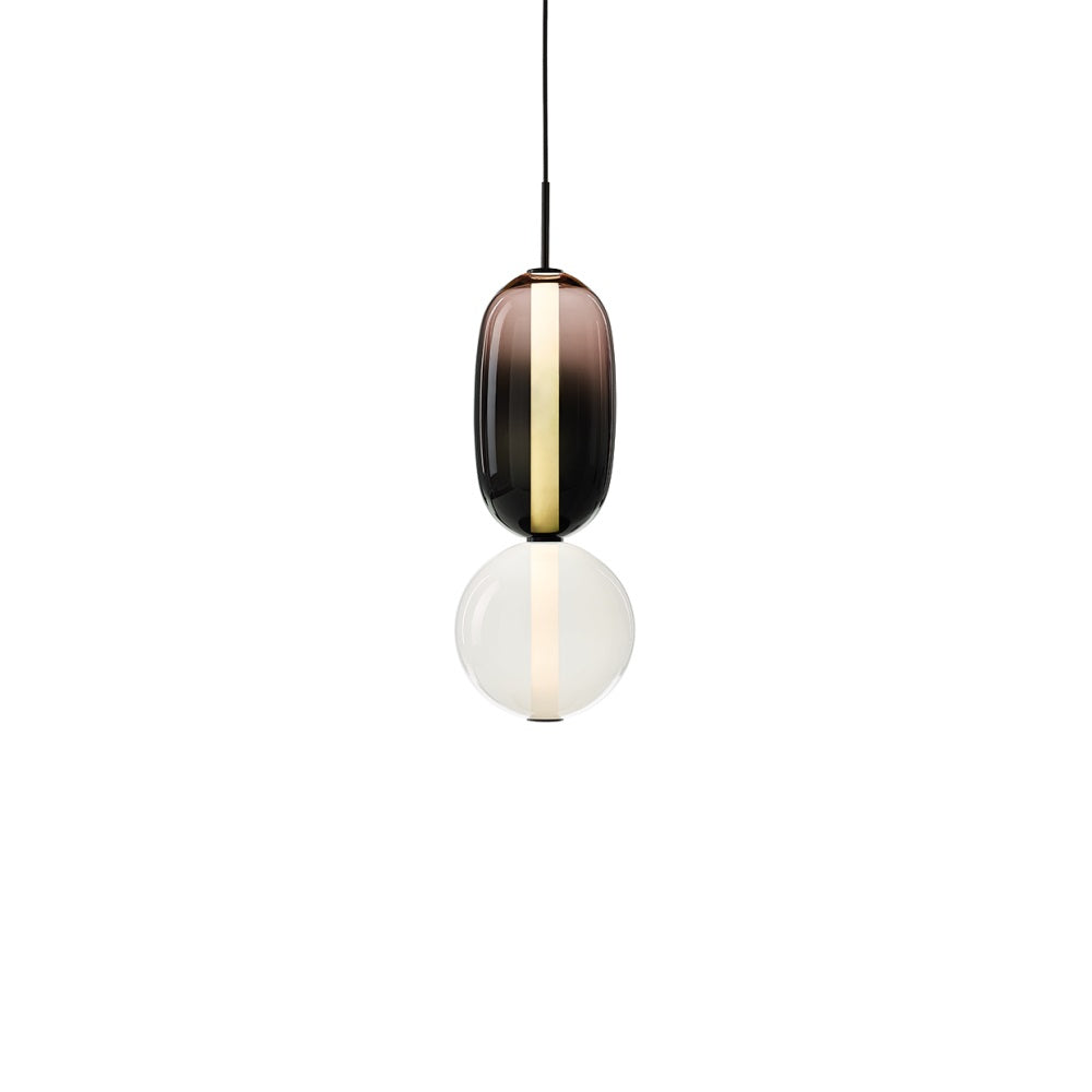 Glazen Hanglamp met Handgeblazen Kappen – Moderne Verlichting met Ambachtelijk Glaswerk | Sansoti