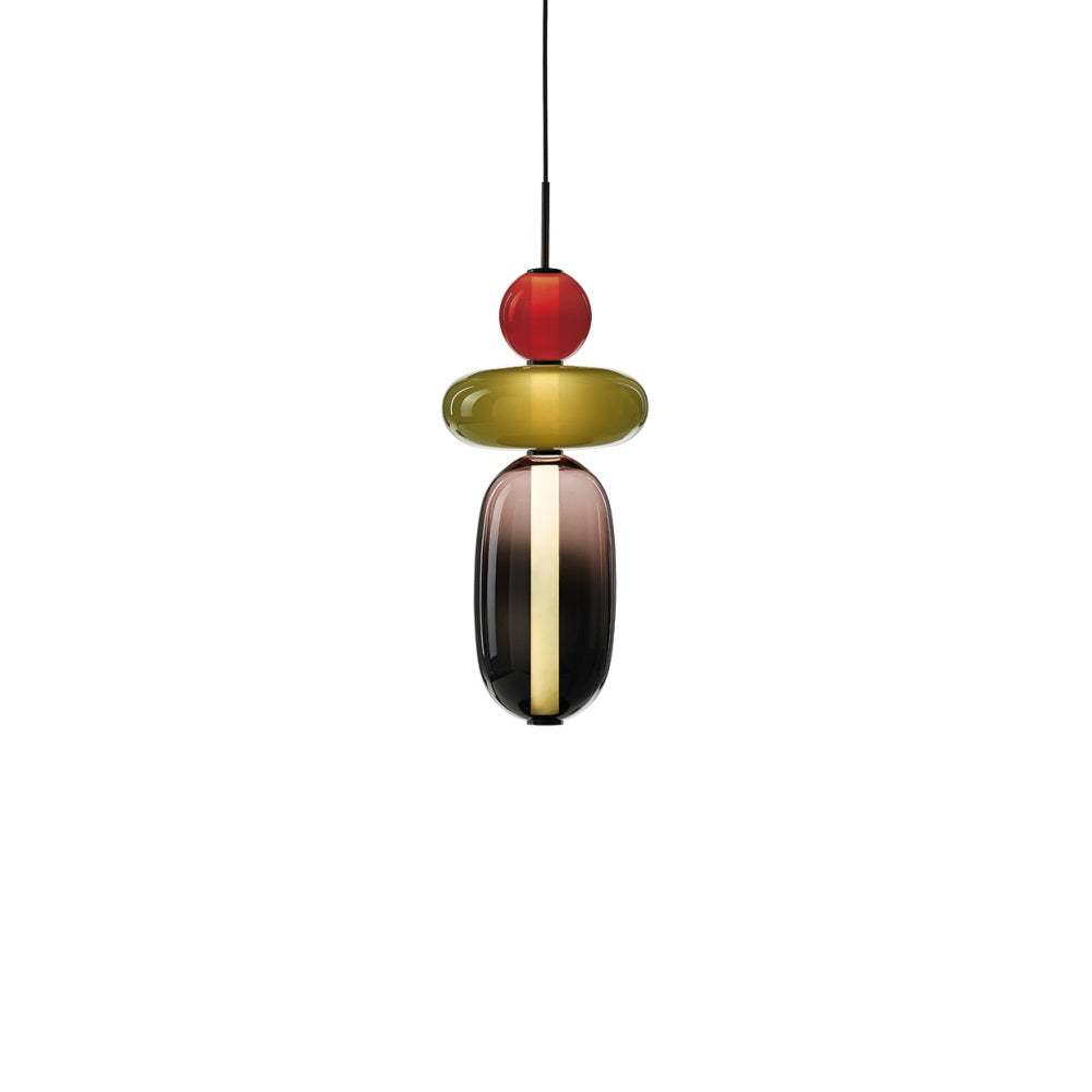 Glazen Hanglamp met Handgeblazen Kappen – Moderne Verlichting met Ambachtelijk Glaswerk | Sansoti