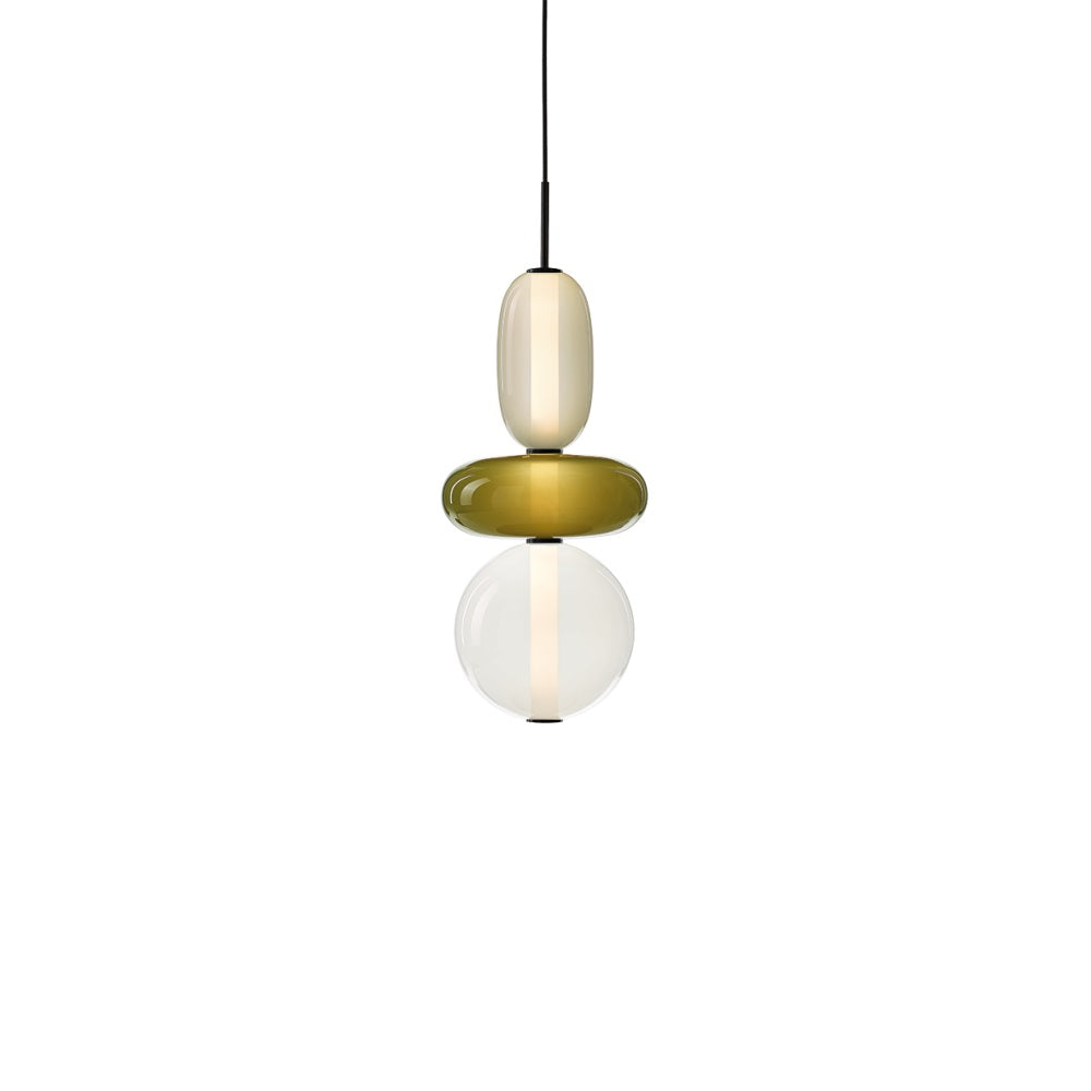 Glazen Hanglamp met Handgeblazen Kappen – Moderne Verlichting met Ambachtelijk Glaswerk | Sansoti
