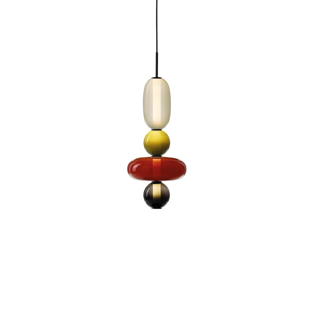 Glazen Hanglamp met Handgeblazen Kappen – Moderne Verlichting met Ambachtelijk Glaswerk | Sansoti