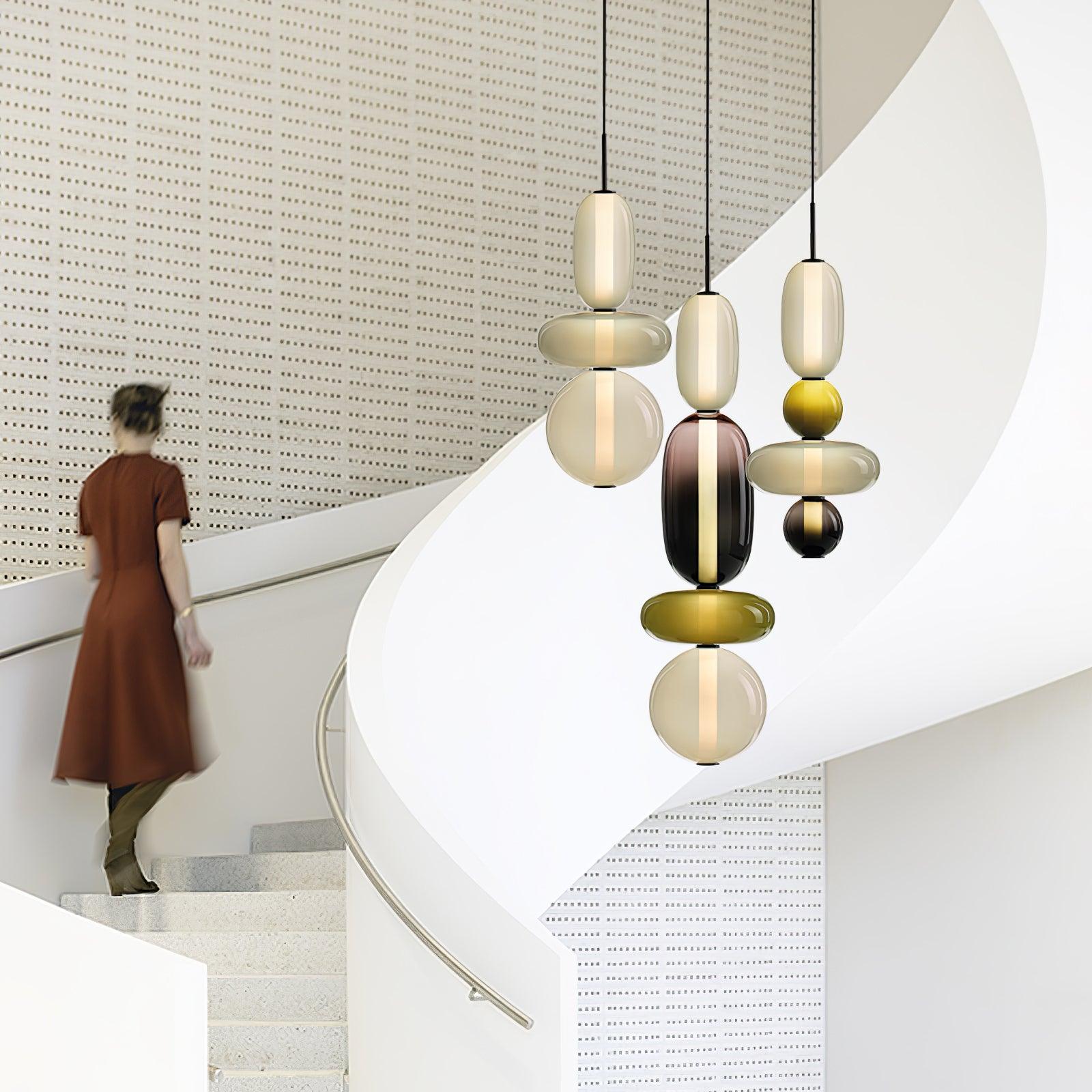 Hanglamp Gekleurd Glas Acryl LED Dimbaar Metaal 16-18cm 8 Modellen Woonkamer Eetkamer Modern | Sansoti