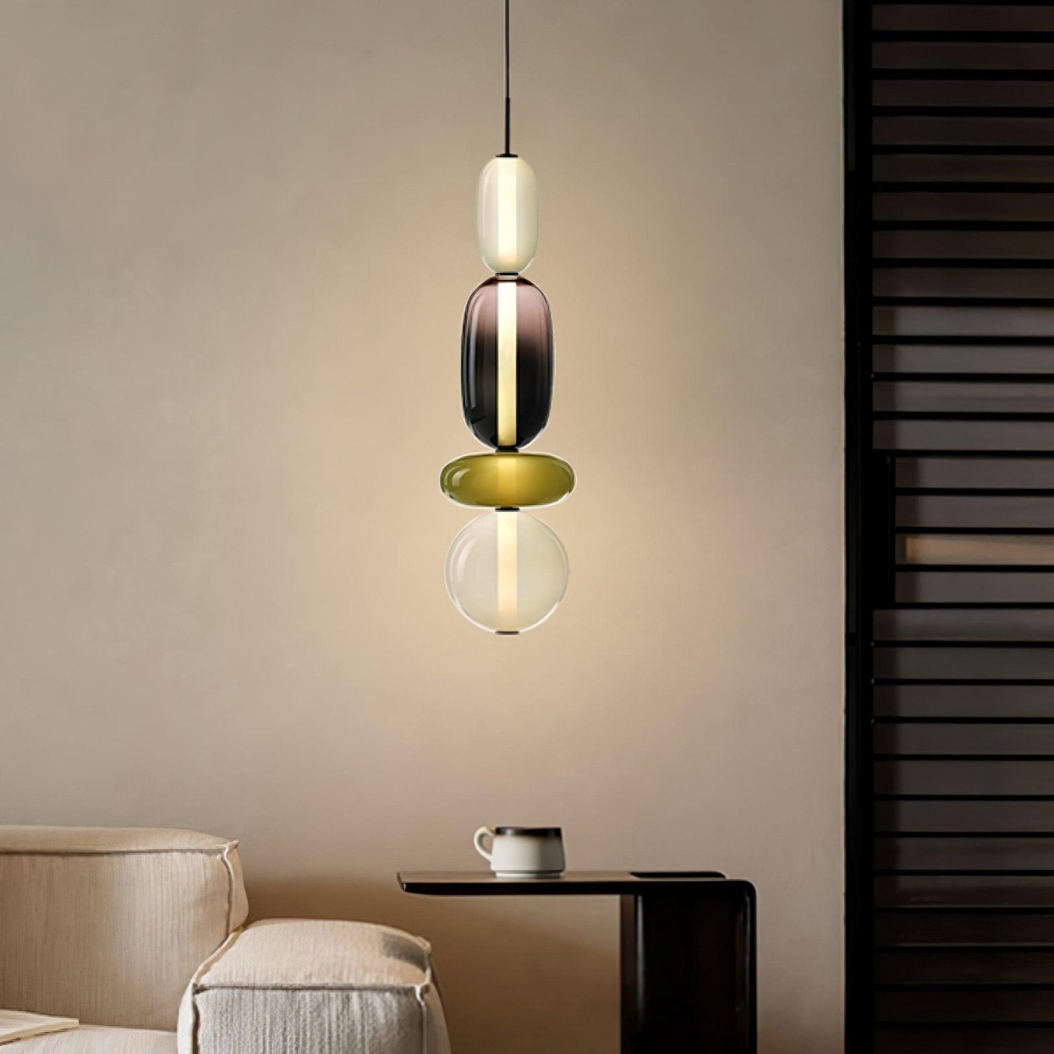 Hanglamp Gekleurd Glas Acryl LED Dimbaar Metaal 16-18cm 8 Modellen Woonkamer Eetkamer Modern | Sansoti