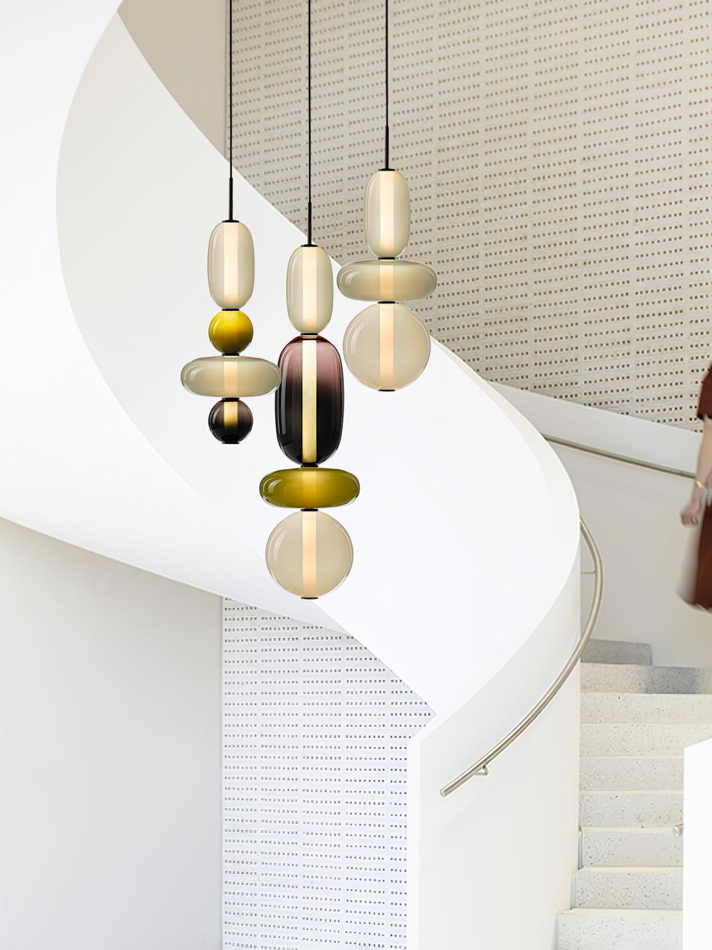 Hanglamp Gekleurd Glas Acryl LED Dimbaar Metaal 16-18cm 8 Modellen Woonkamer Eetkamer Modern | Sansoti