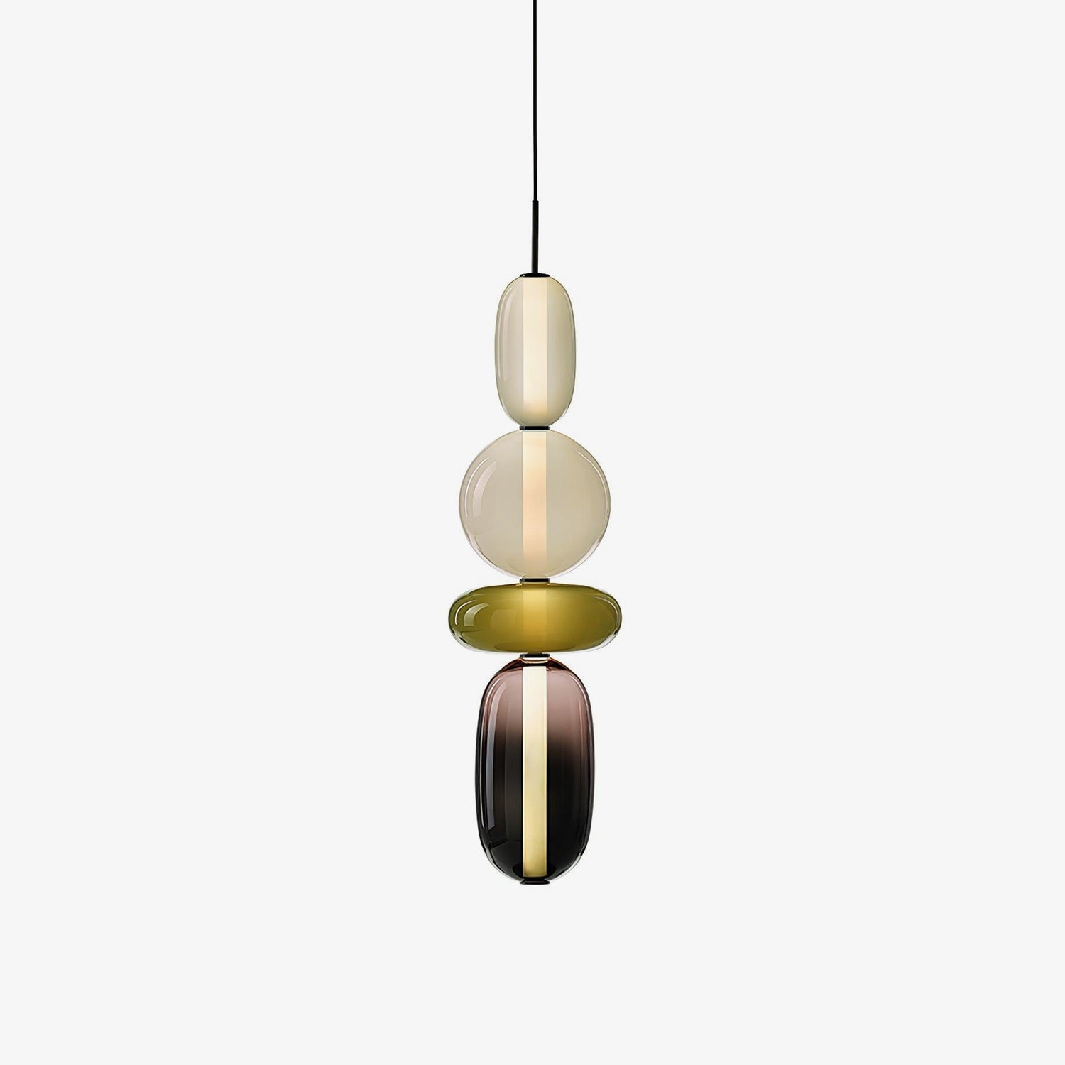 Hanglamp Gekleurd Glas Acryl LED Dimbaar Metaal 16-18cm 8 Modellen Woonkamer Eetkamer Modern | Sansoti