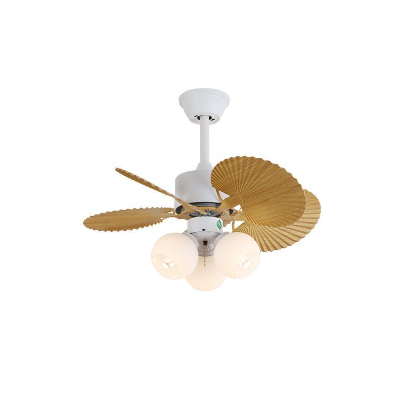 Plafondventilator met gekleurd glaslicht – Ø76cm dimbaar – 6 snelheden incl. afstandsbediening – stille motor – modern design voor woonkamer slaapkamer | Sansoti