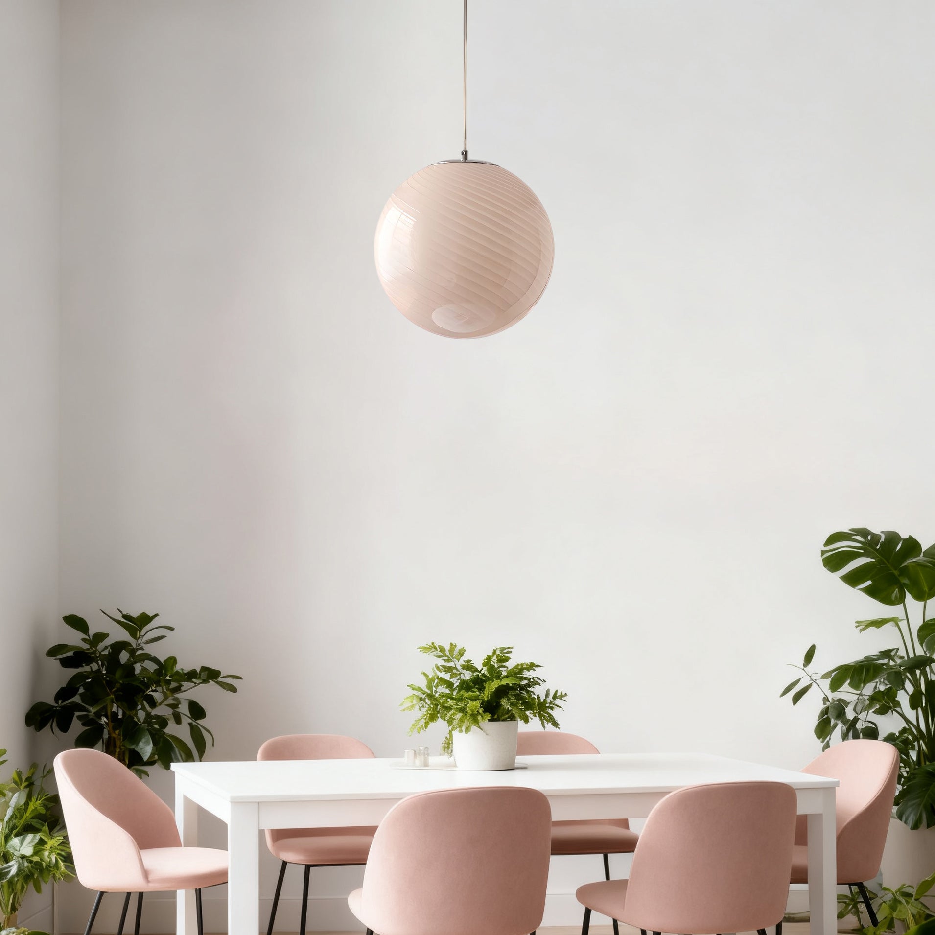Glazen Hanglamp met Gedraaide Vorm – Handgeblazen Designverlichting voor Keukeneiland en Eetruimte | Sansoti